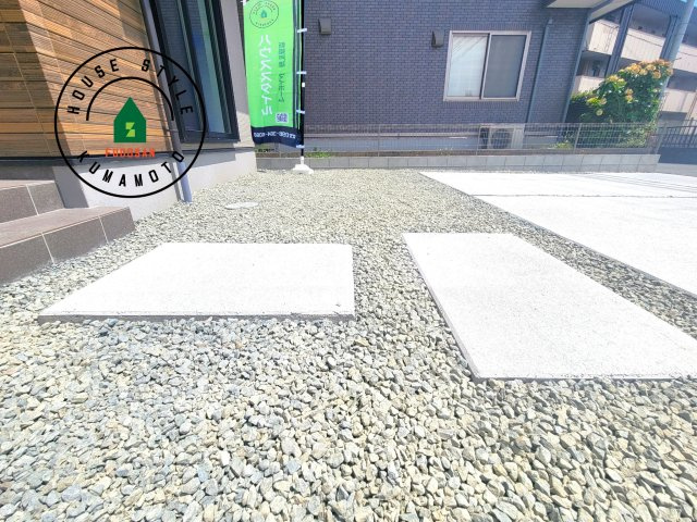 熊本市東区尾ノ上3丁目第1-2棟（2号棟）　の庭|お庭で自由な時間を過ごせます。