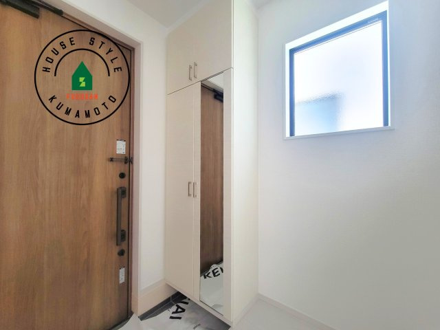 熊本市東区尾ノ上3丁目第1-2棟（2号棟）　の防犯設備|二重ロックでしっかり防犯対策ができます。