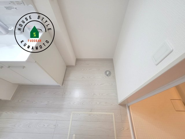 熊本市東区尾ノ上3丁目第1-2棟（2号棟）　のランドリースペース|ランドリースペースとなります。広々して有効的にご使用できます。 