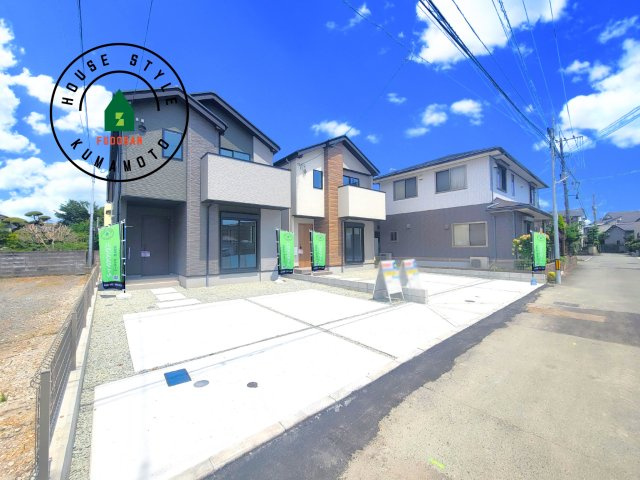 熊本市東区尾ノ上3丁目第1-2棟（2号棟）　の前面道路含む現地写真|見学の時間などお気軽にお問い合わせ下さい。