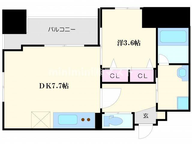 ノルデンタワー南森町プレミアムの間取り