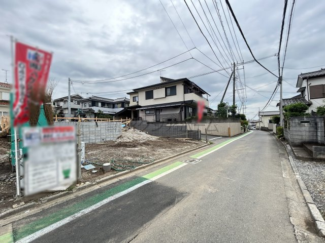 飯能市中山・全2棟　新築一戸建　1号棟　の前面道路含む現地写真|2025年6月26日撮影　現地写真