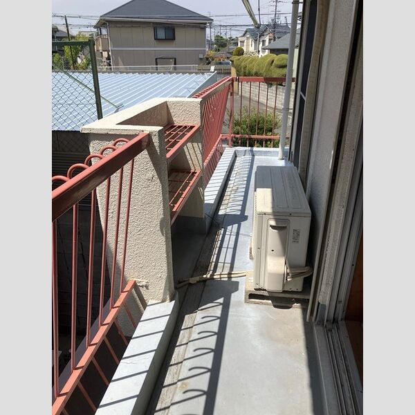 宝寿マンションのバルコニー