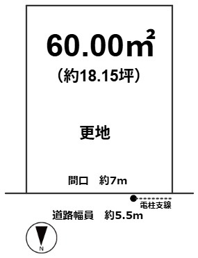 紫竹牛若町 土地(1号地)の土地図