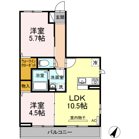 ソフィアさつきの間取り