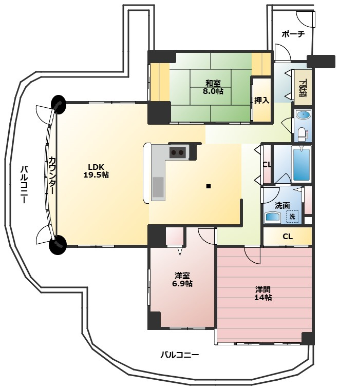 【間取り】の画像