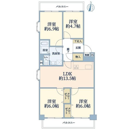 【間取り】 | ユニライフ山崎Ⅱ