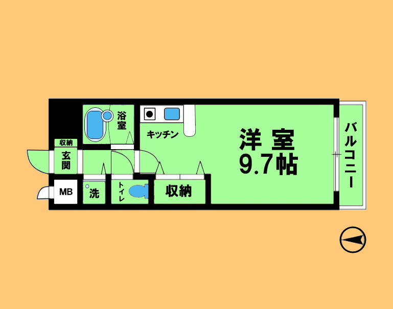パルテンツァの間取り|間取り反転タイプ