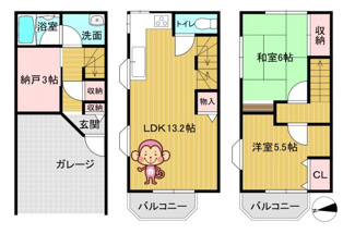 【間取り】 | 高槻市塚脇1丁目　中古戸建