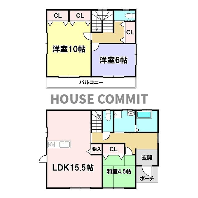 八街市勢田　中古戸建の間取り