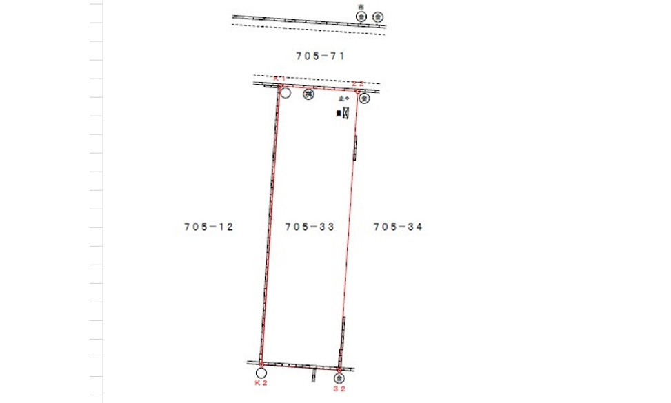 中区吉島西２丁目の土地図