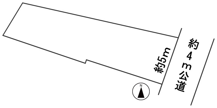 ６４４０６　岐阜市鏡島西土地の区画図