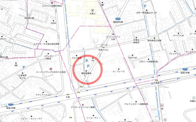 堀南 借地の地図
