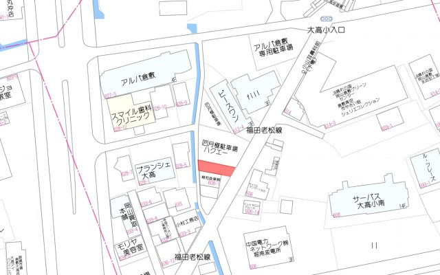 堀南 借地の地図