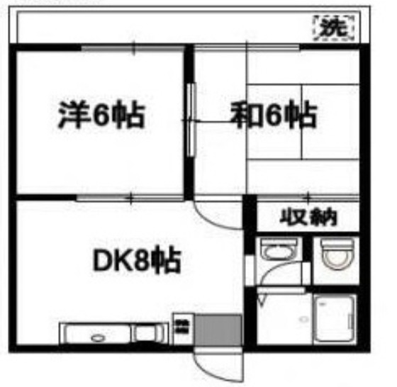東京都あきる野市　一棟アパートの間取り