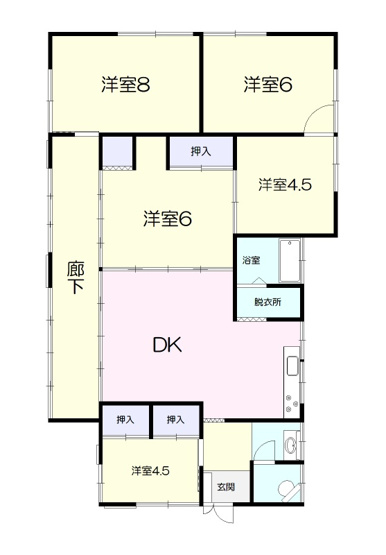 【間取り】 | 洋望台鈴木様借家