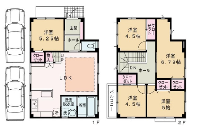 【間取り】 | 間取りは5LDKになります。