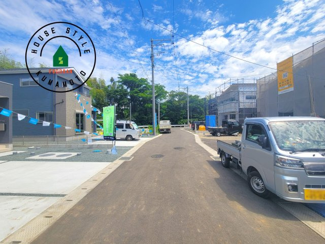 菊池郡大津町大字室第12-2棟（11号棟）　の前面道路含む現地写真|前面道路です。