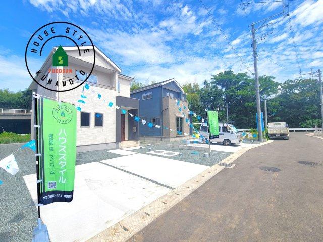 菊池郡大津町大字室第12-2棟（11号棟）　の前面道路含む現地写真|見学の時間などお気軽にお問い合わせ下さい。