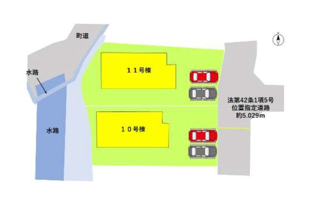 菊池郡大津町大字室第12-2棟（11号棟）　の区画図|配置図（11号棟）