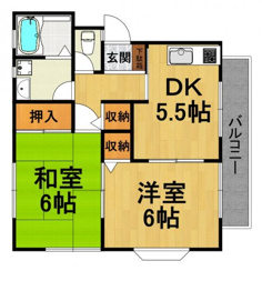 サンサンハイツの間取り