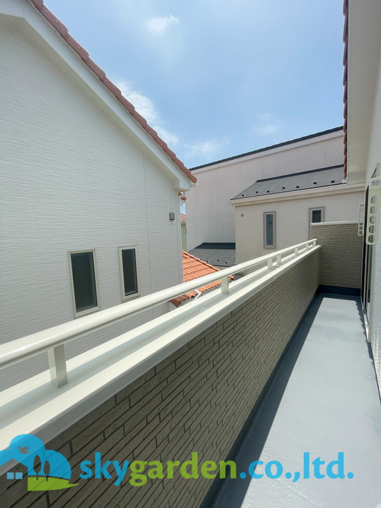 茅ヶ崎市今宿　新築戸建　全8棟8号棟のバルコニー