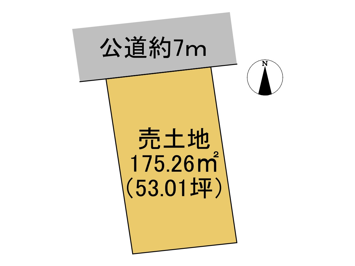 売土地　岐阜市本郷町7丁目　53.01坪