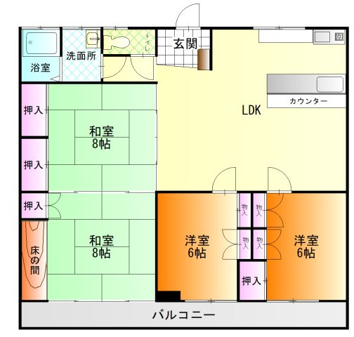 大堂ビルの間取り