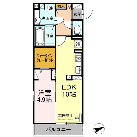 フロレゾン A棟の間取り|使い勝手の良い間取りです♪