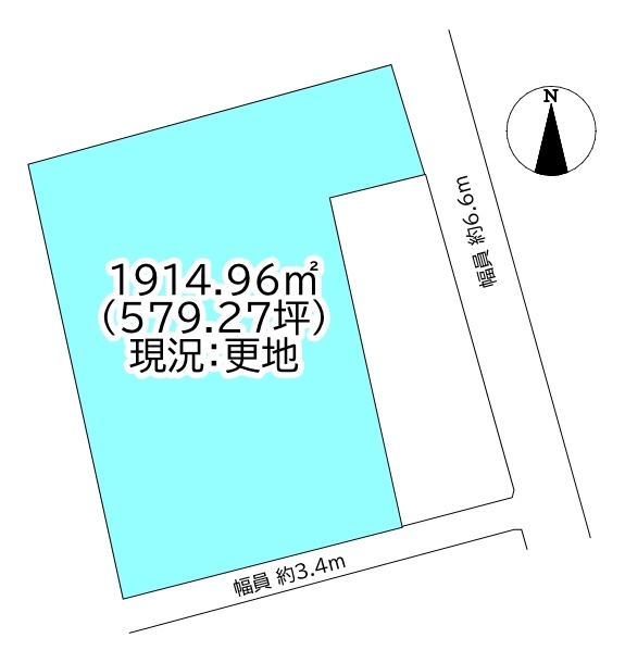 若水町1丁目　事業用地の区画図
