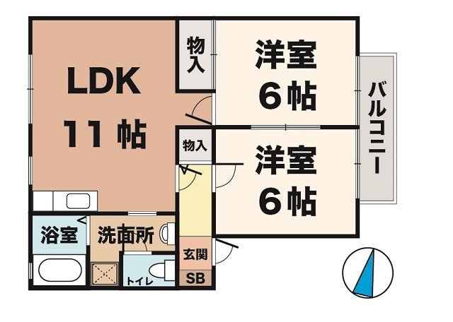ハイツMKの間取り