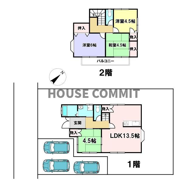 新中沢　中古戸建の間取り
