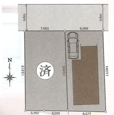 ◆完成済み◆汲沢5丁目 新築戸建 3980万円の区画図