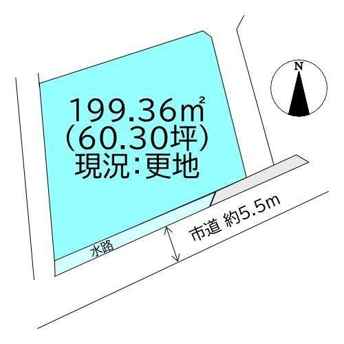 土居町北野　売土地の区画図