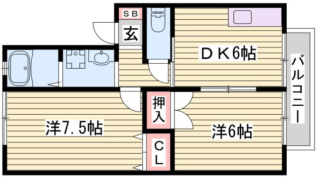 明石市二見町東二見のハイツ