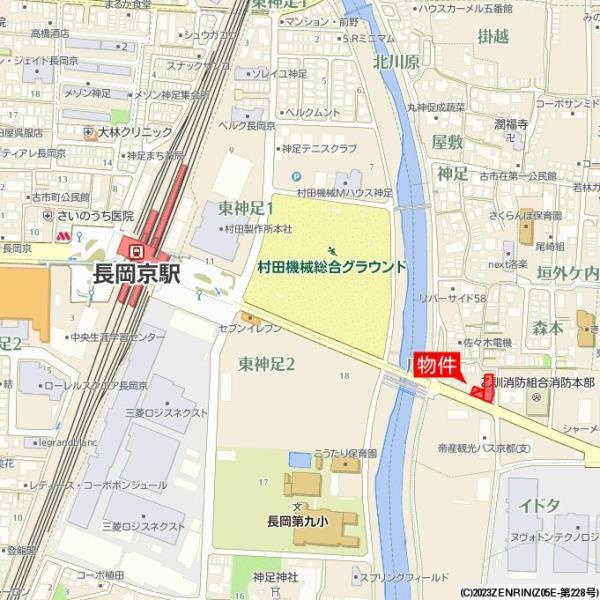 アクエルド長岡京の地図