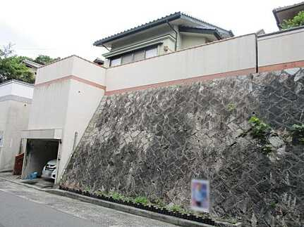 安佐南区毘沙門台3丁目の前面道路含む現地写真