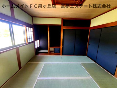 【和室】 | 深阪4丁戸建 | 2階　8帖和室