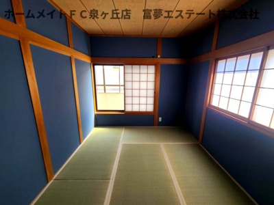 【和室】 | 深阪4丁戸建 | 2階　６帖和室