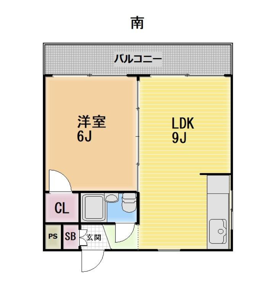 京都市伏見区深草泓ノ壺町　一棟マンション　近鉄伏見駅徒歩約２分の間取り