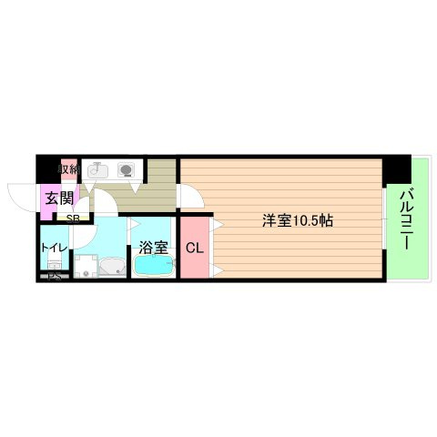 大阪市都島区片町２丁目の賃貸マンションの間取り