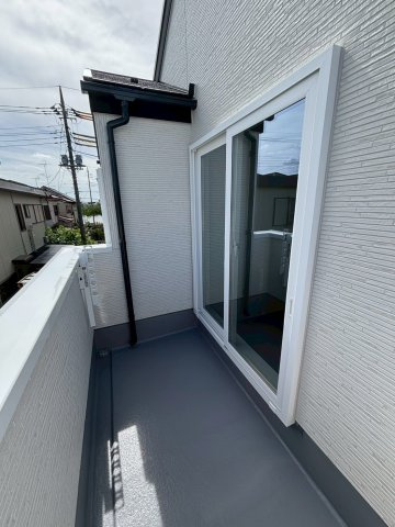 北葛飾郡松伏町　田中3丁目　新築戸建　全8棟のバルコニー|落ち着いた時間を過ごせるバルコニーです