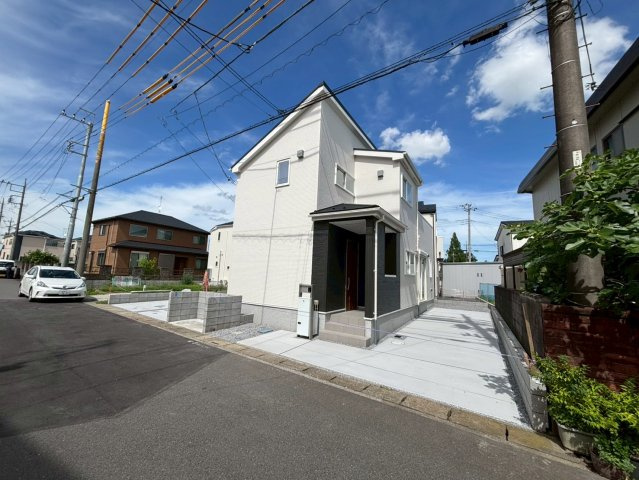 北葛飾郡松伏町　田中3丁目　新築戸建　全8棟の前面道路含む現地写真|前面道路含む現地写真です