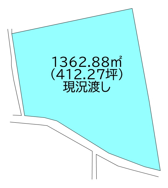 中村1丁目　売土地の区画図