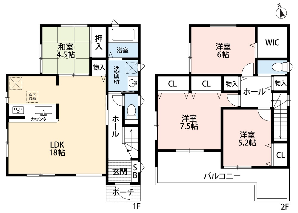 小牧市大字本庄字郷浦　新築戸建　1号地