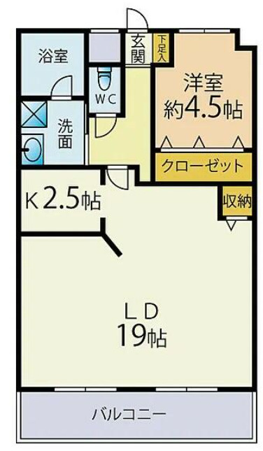 ロワールマンション篠栗Ⅱの間取り