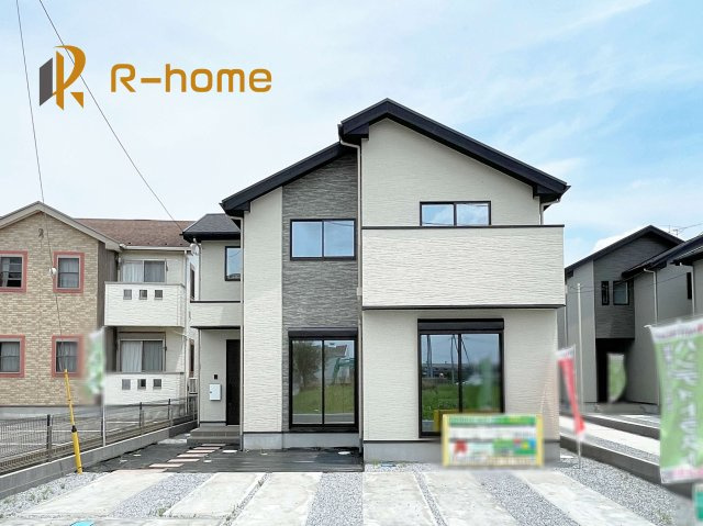 小山市粟宮6期　新築戸建て　3号棟の外観|ご予約を頂ければ、『平日』はもちろん『早朝』や『夜間』もご見学可能です♪お気軽にお申し付けください♪