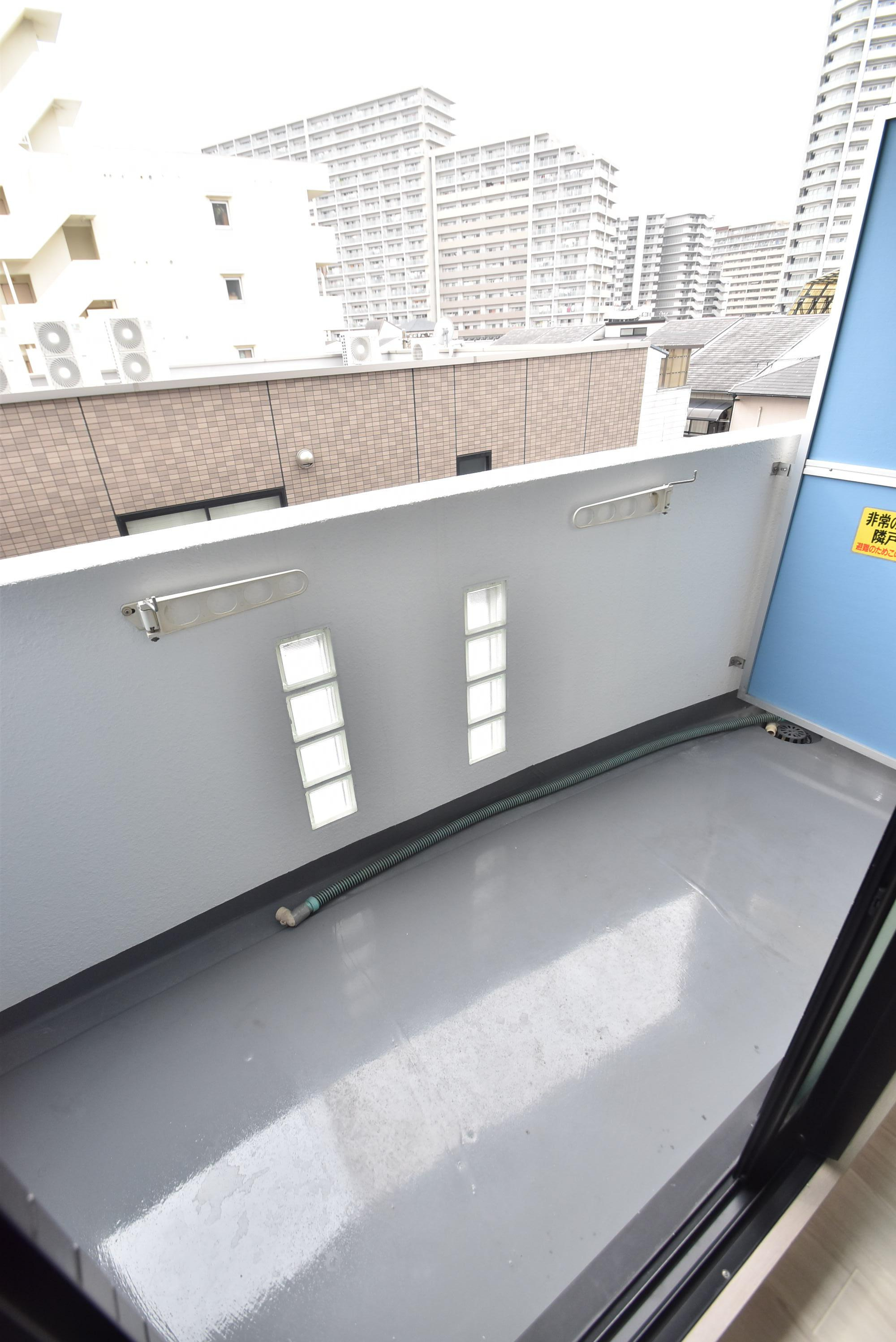 大阪市都島区友渕町２丁目の賃貸マンションのバルコニー