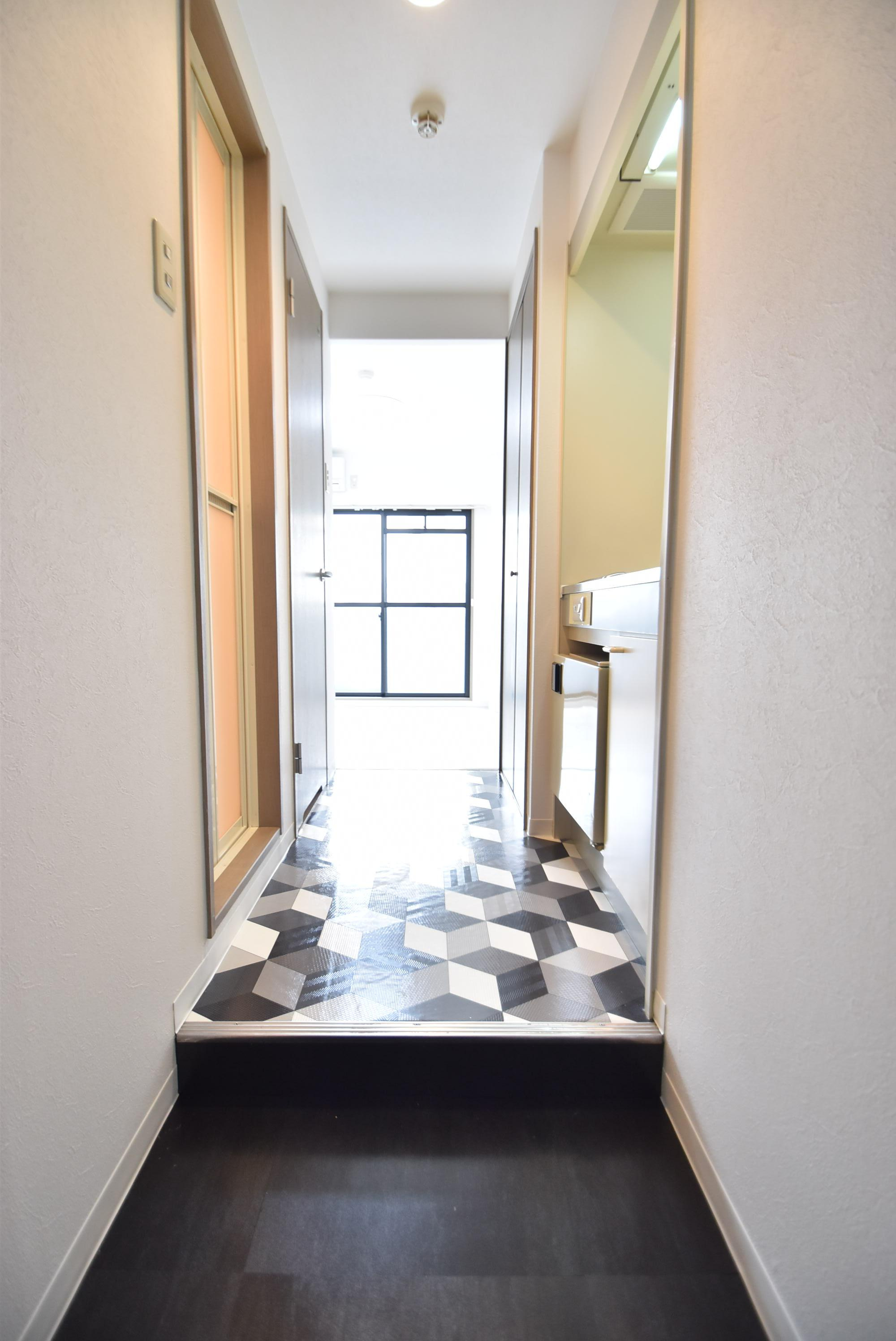 大阪市都島区友渕町２丁目の賃貸マンションの玄関