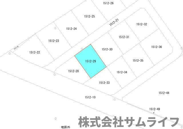 【土地図】 | 綱分　倉庫付70坪売地